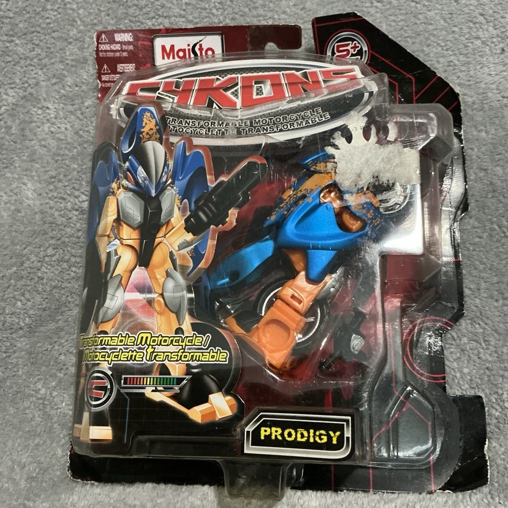 MAISTO‎ CYKONS TRANSFORMABLE MOTORCYCLE PRODIGY TRANSFORMERS KO NEW UNUSED